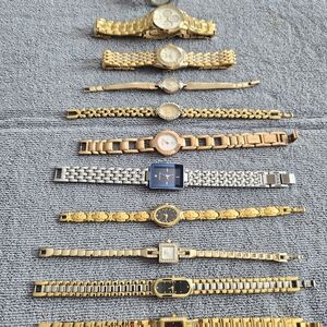 Elegant Gold and Silver Women's Bracelet Watch